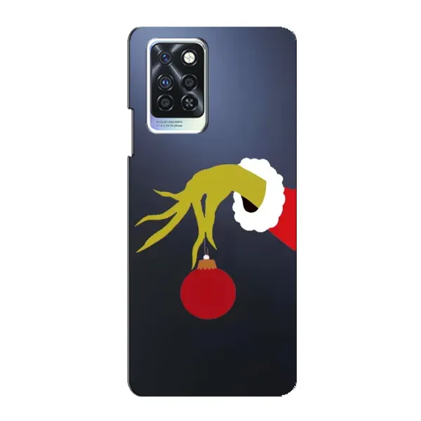 Чехол с принтом «Гринч с игрушкой» для Infinix Note 10 Pro
