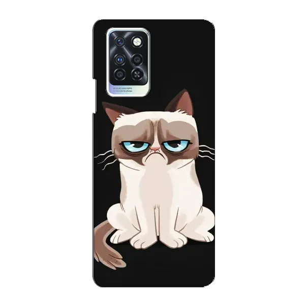 Чехол с принтом «Грустный кот» для Infinix Note 10 Pro
