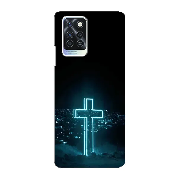 Чехол с принтом «Крест и город» для Infinix Note 10 Pro