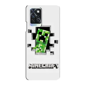 Чехол Майнкрафт на Infinix Note 10 Pro (AlphaPrint) Minecraft (крипер Майнкрафт)