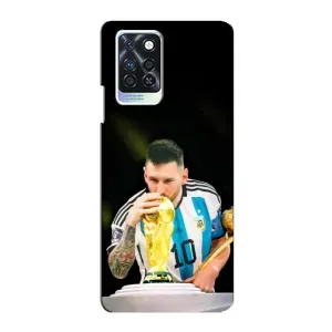 Чехлы для Infinix Note 10 Pro (Leo чемпион) (AlphaPrint) (Кубок Месси)