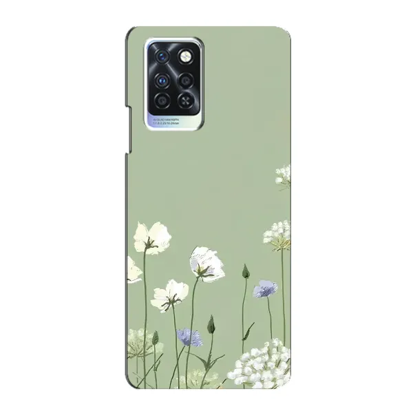 Чехол с принтом «Цветы на зеленом» для Infinix Note 10 Pro Чехол с принтом «Цветы на зеленом» для Infinix Note 10 Pro