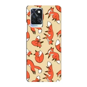 Чехлы с картинкой Лисички для Infinix Note 10 Pro (VPrint) (Лисички)