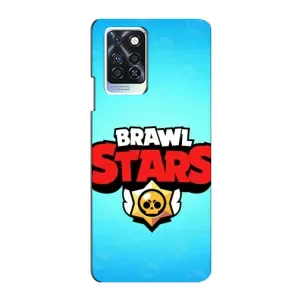 Чехлы Brawl Stars для Infinix Note 10 Pro (AlphaPrint) (Лого Бравл Старс)