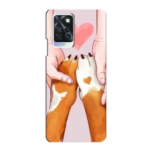 Чехлы с собаками для Infinix Note 10 Pro (VPrint) (Любовь к собакам)