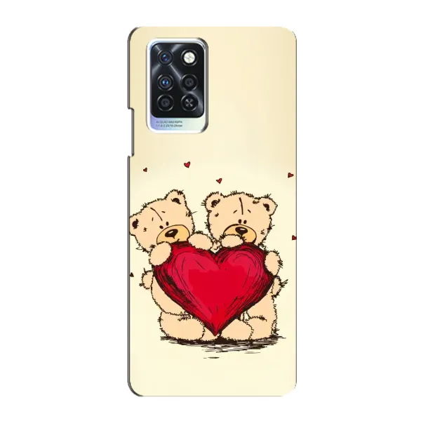 Чохол з принтом «Медвежата» для Infinix Note 10 Pro