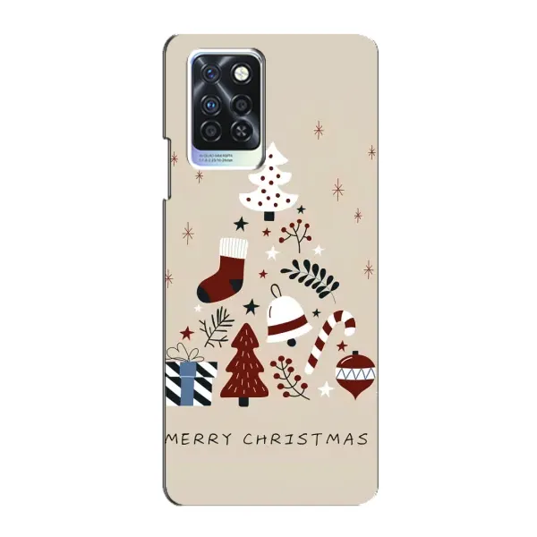 Чохол з принтом «Merry Christmas» для Infinix Note 10 Pro