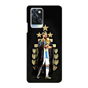 Чехлы для Infinix Note 10 Pro (Leo чемпион) (AlphaPrint) (Месси Король)