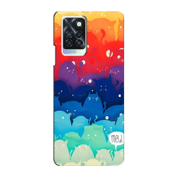 Чехол с принтом «Mew» для Infinix Note 10 Pro