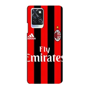 Чехлы для Infinix Note 10 Pro (VPrint) - Футбольные клубы (Milan)