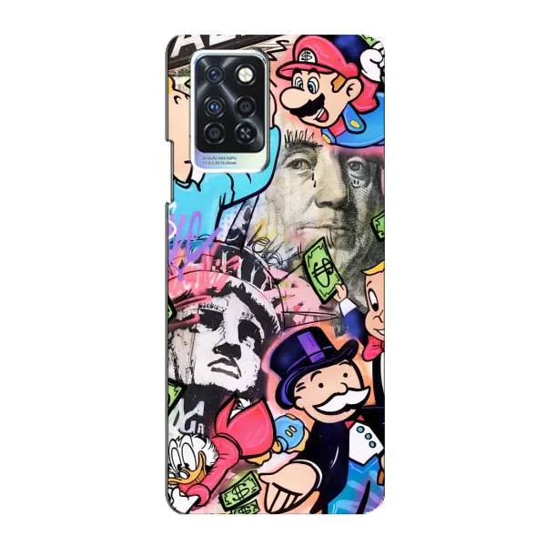 Чохол з принтом «Monopoly man» для Infinix Note 10 Pro