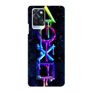Чехлы с тематикой Киберспорт для Infinix Note 10 Pro (VPrint) (Pleystation лого)