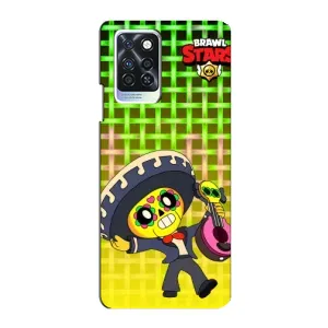 Чехлы Brawl Stars для Infinix Note 10 Pro (AlphaPrint) (Поко в самбреро)