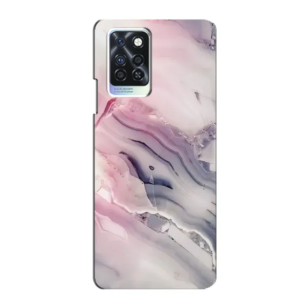 Чохол з принтом «Пурпурний Мрамор» для Infinix Note 10 Pro