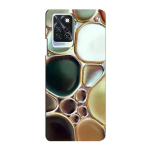 Мраморный чехол на Infinix Note 10 Pro (VPrint) (Радужный Мрамор)