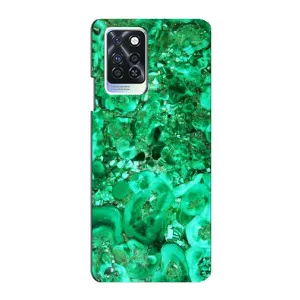 Мраморный чехол на Infinix Note 10 Pro (VPrint) (Салатный Мрамор)