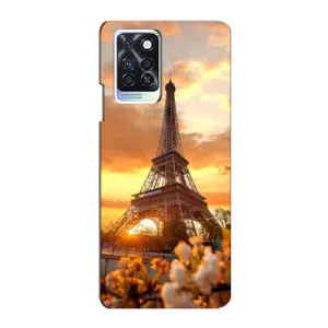 Чехол Эйфелева Башня для Infinix Note 10 Pro - (AlphaPrint) (Солнечная башня)