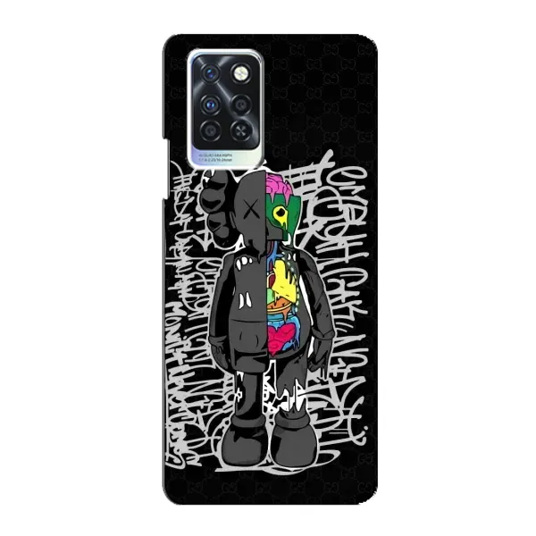 Чохол з принтом «Стиль Bearbrick» для Infinix Note 10 Pro