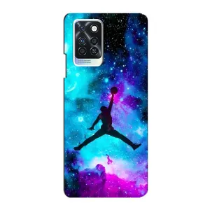 Чехлы для Infinix Note 10 Pro - с картинкой JORDAN (AlphaPrint) (Яркий Джордан)