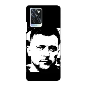 Чехол для Infinix Note 10 Pro (AlphaPrint - с принтом Зеленского) (Зеленский АРТ)