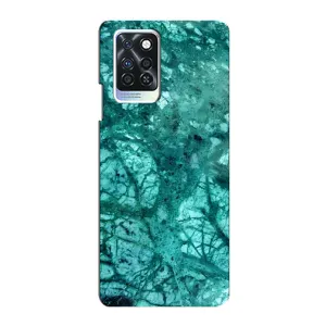 Мраморный чехол на Infinix Note 10 Pro (VPrint) (Зеленый мрамор)