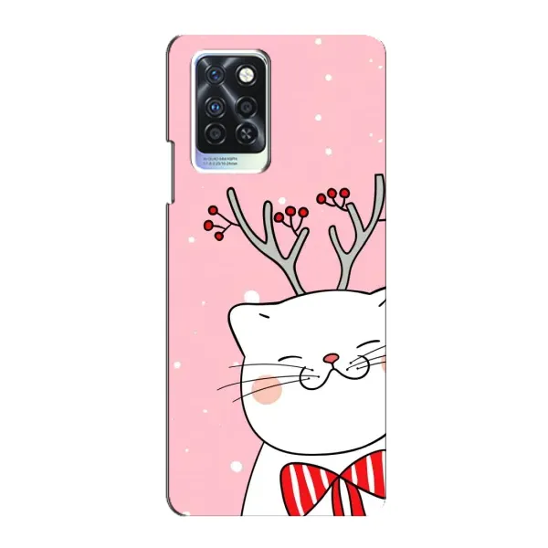 Чехол с принтом «Зимний кот» для Infinix Note 10 Pro