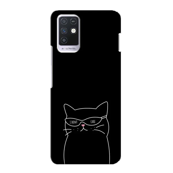 Чехол с принтом «Равнодушный кот» для Infinix Note 10