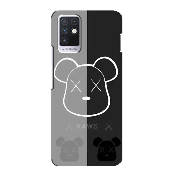 Чехол с принтом «БеарБрик глаза» для Infinix Note 10