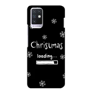Рождественские, Праздничные Чехлы для Инфиникс Ноут 10 (Christmas loading)
