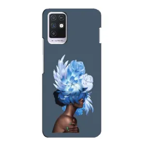 Чехлы (ART) Цветы на Infinix Note 10 (VPrint) (Цветы на голове)