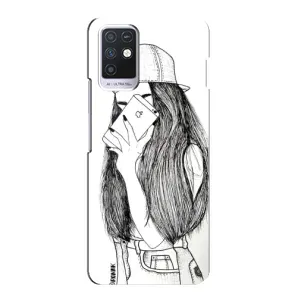 Чехол с печатью для Infinix Note 10 - (Мода) (AlphaPrint) (Фото девочки)