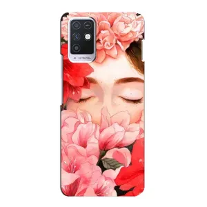 Чехлы (ART) Цветы на Infinix Note 10 (VPrint) (Глаза в цветах)