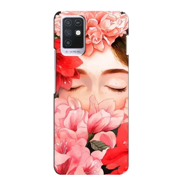 Чохол з принтом «Очі в квітах» для Infinix Note 10 Чохол з принтом «Очі в квітах» для Infinix Note 10
