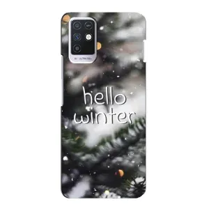 Новогодние, Праздничные Чехлы для Infinix Note 10 - 2024 год (Hello winter)