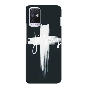Чехол для Infinix Note 10 (AlphaPrint) - (Христианские) (Иисус)
