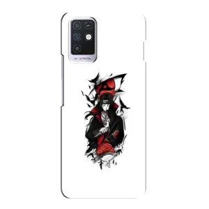Чехлы на тему: Итачи Учиха для Infinix Note 10 (AlphaPrint) (Итачи с атрибутами)