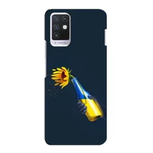Чехол для Патриота Украины Infinix Note 10 - (AlphaPrint) (Коктейль молотова)