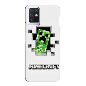 Чехол Майнкрафт на Infinix Note 10 (AlphaPrint) Minecraft (крипер Майнкрафт)