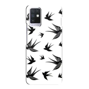 Чехол с птицами на Infinix Note 10 (VPrint) (Ласточки)