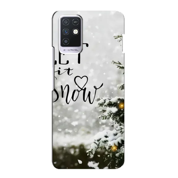 Чехол с принтом «Let it snow» для Infinix Note 10
