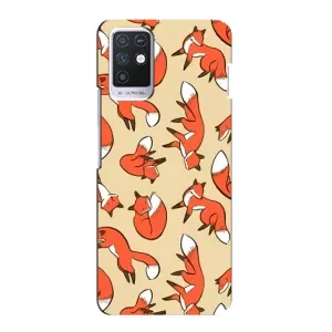 Чехлы с картинкой Лисички для Infinix Note 10 (VPrint) (Лисички)