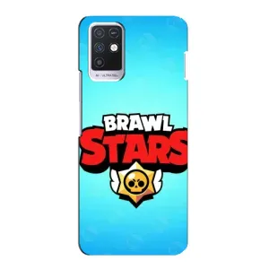 Чехлы Brawl Stars для Infinix Note 10 (AlphaPrint) (Лого Бравл Старс)