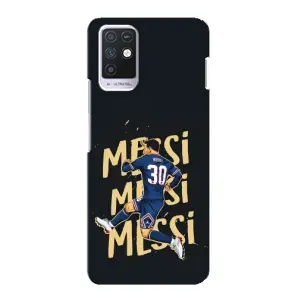 Чехлы для Infinix Note 10 (Leo чемпион) (AlphaPrint) (Messi ПСЖ)