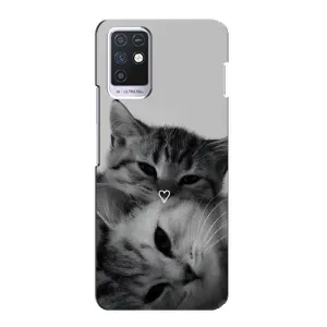 Чехол с рисунком кот на Infinix Note 10 (Пара котов)