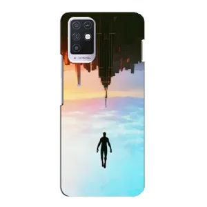 Чехол с человеком пауком для Infinix Note 10 - (AlphaPrint) (Паук человек)