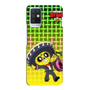 Чехлы Brawl Stars для Infinix Note 10 (AlphaPrint) (Поко в самбреро)