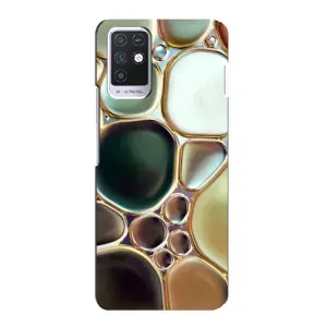 Мраморный чехол на Infinix Note 10 (VPrint) (Радужный Мрамор)