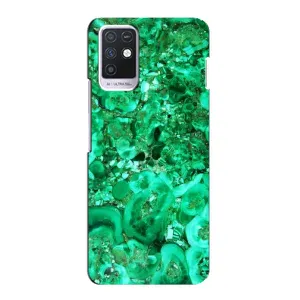 Мраморный чехол на Infinix Note 10 (VPrint) (Салатный Мрамор)