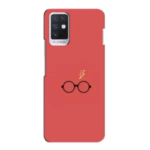 Чехлы с Гарри Поттером для Infinix Note 10 (AlphaPrint) (шрам и очки)