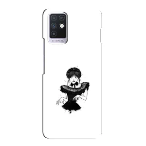 Чехлы Венсдей на Infinix Note 10 Уэнсдей (AlphaPrint) (танец Уэнздей)
